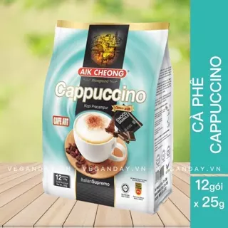 Aik Cheong Cà phê Capuchino Aik Cheong Cafe Gói Hòa Tan Malaysia (12 gói_25g)