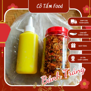 COMBO MINI BÁNH TRÁNG PHƠI SƯƠNG MUỐI TÉP HÀNH KÈM BƠ BÉO