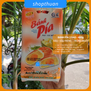 Bánh pía 2 sao đậu sầu riêng 400g ( 4 cái ) - Tân Huê Viên