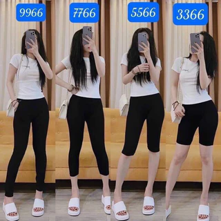 Quần legging nữ đùi , ngố , lửng , dài , Combo 2 quần 3366 5566 7766 9966