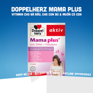 Vitamin tổng hợp Mama Plus Doppelherz Aktiv Đức, dành cho bà bầu, phụ nữ muốn có con, đang cho con bú, 30 viên