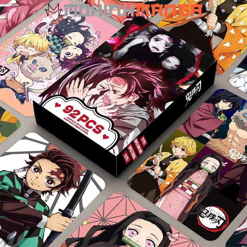 Lomo card hộp 30 thẻ truyện Kimetsu No Yaiba poster card Thanh gươm diệt quỷ Tanjiro Nezuko Zenitsu Tanjirou Inosuke