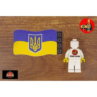 [Ảnh thật] [Chính hãng] Brickmania Flag - Ukraine Flag With Trident Phụ kiện đồ chơi LEGO