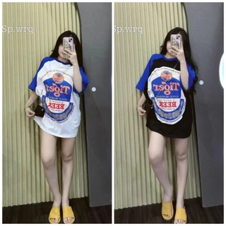 Áo thun tay lỡ cotton KHÔ BIA TIGER MÃ Hót,form rộng tay lỡ unisex oversize nam nữ đều mặc đc