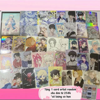 Thẻ bo góc Photocard Haikyuu Blue Lock Debut or die Chainsaw man Card Artist Nagi Reo sioseasa1t Myanya Hemoon manga