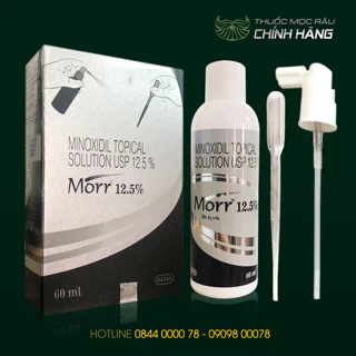 Dung dịch mọc râu Morr 12,5% Minoxidil 12,5% Intas