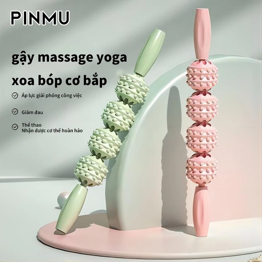 Con Lăn Massage PINMU Dụng cụ tập yoga  thư giãn cơ bắp đa năng tiện lợi thon gọn đùi,bắp tay giúp