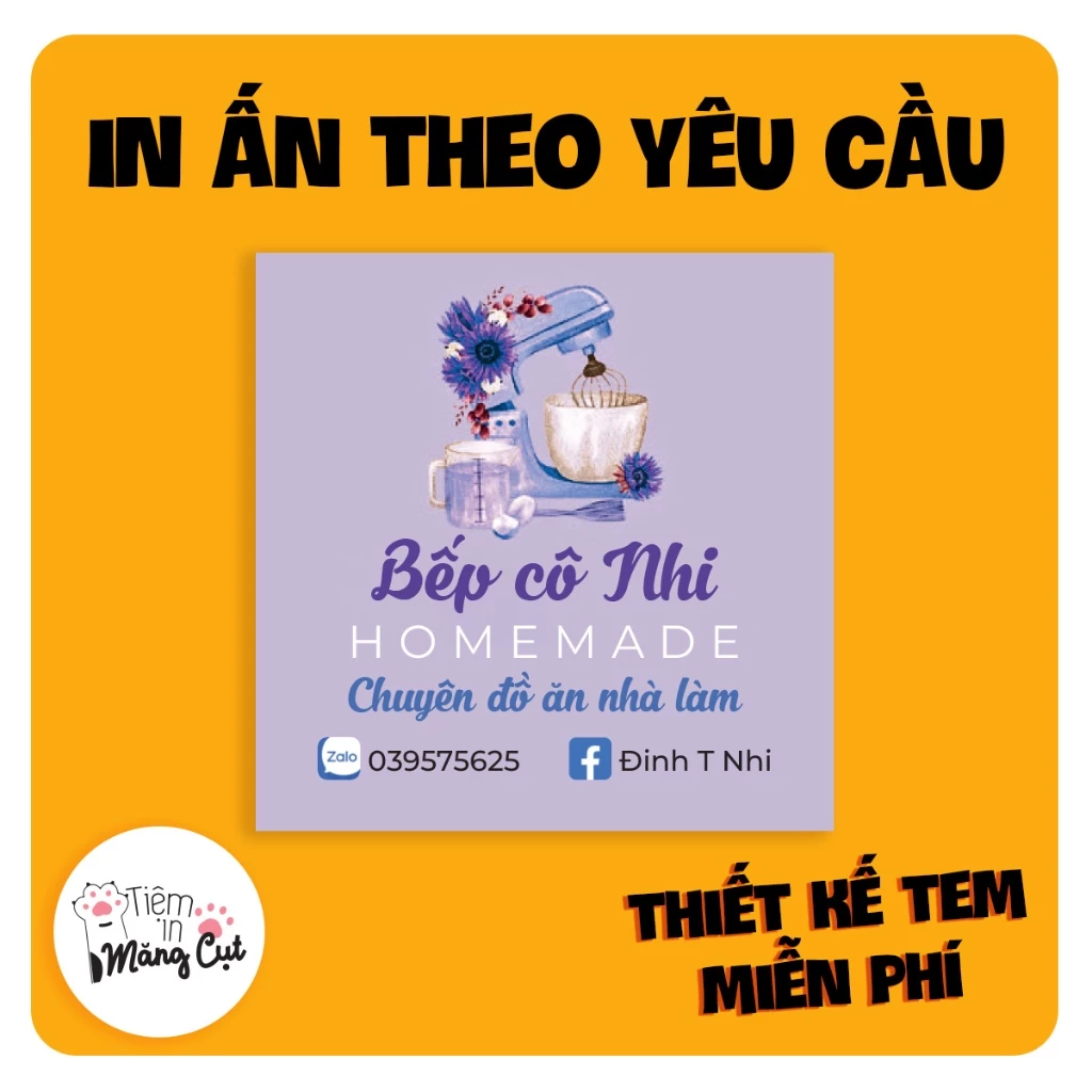 In Tem Decal Giấy, In Logo Theo Yêu Cầu