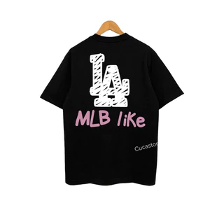 Áo thun MLB LIKE cao cấp Losangels 100% cotton 2 chiều co dãn - Full bọc tag