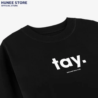 Áo Thun Tay Lỡ Nam Nữ Cotton Unisex , Áo Phông Cổ Tròn Hài Hước  Form Rộng Basic Oversize HUNEE Trend 2024 - Tay