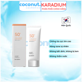 Kem chống nắng KARADIUM Sun Snail Repair Suncream Spf50+ PA+++ kcn lên tone trắng hồng đẹp