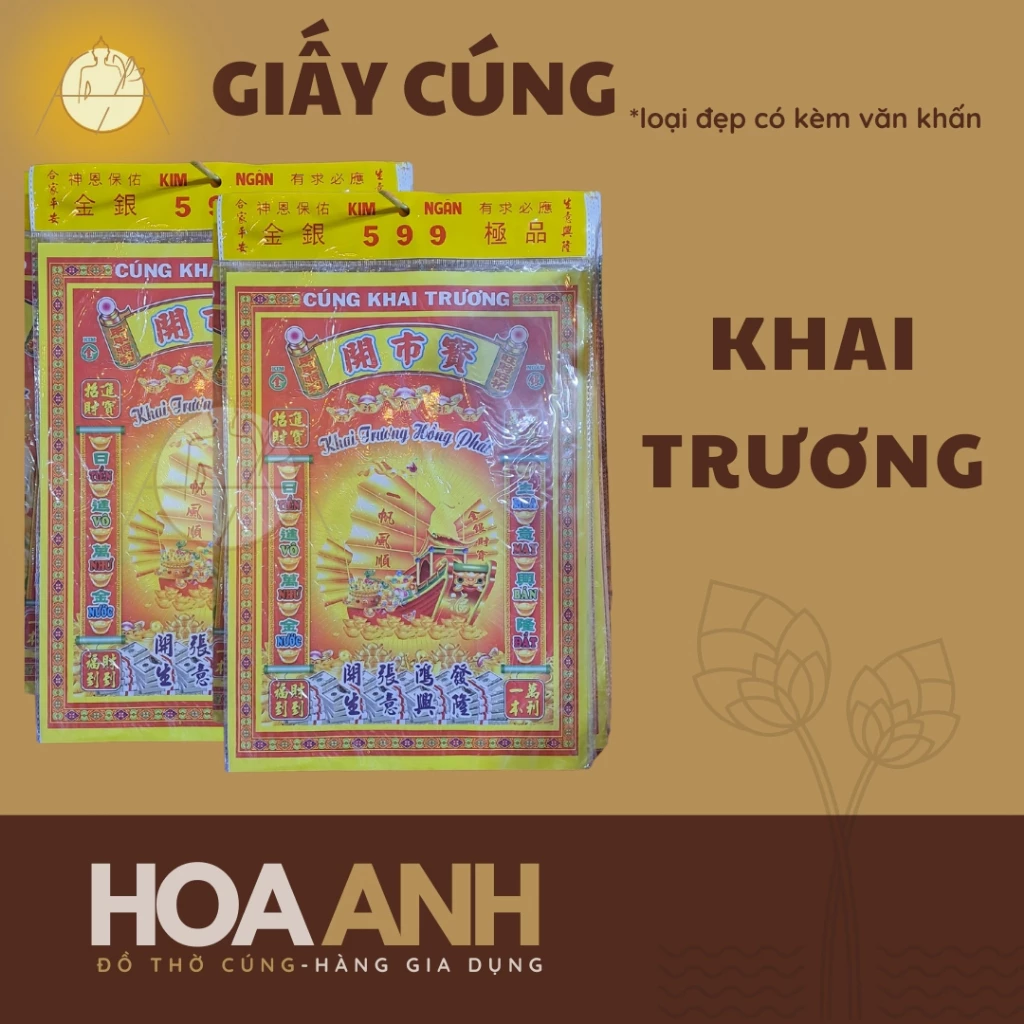 Giấy cúng khai trương loại đẹp cùng văn khấn