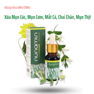 Tinh chất tẩy Mụn cóc, Mụn cơm, Mụn thịt - Nunamin 15ml chiết xuất thảo mộc, không đau rát, không để lại sẹo