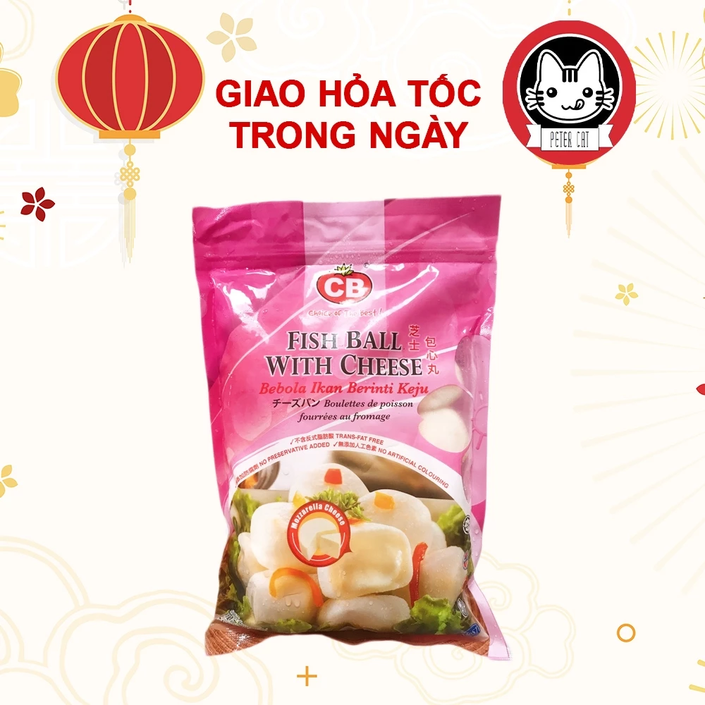 Viên hải sản phomai (phô mai) hải sản tan chảy malaysia CB Frozen Food thả lẩu 200g 500gr