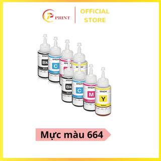 Bộ Mực Epson 664 bóc máy zin( dùng L310/120/300/L1300,L220,L360,L365,L385,L405)