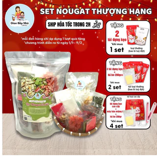 Set Nguyên Liệu Làm Kẹo Nougat 60 Viên( Kẹo Hạnh Phúc) - GIAN BẾP NHỎ ORINO