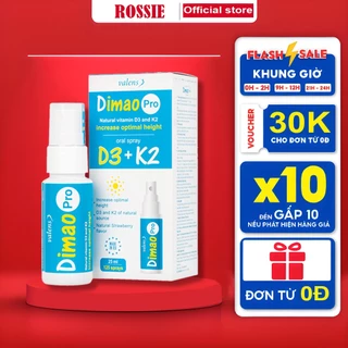 Dimao Pro Oral Spray D3 K2 Bổ sung Vitamin D và Vitamin K2 giúp trẻ tăng cường hấp thu Canxi