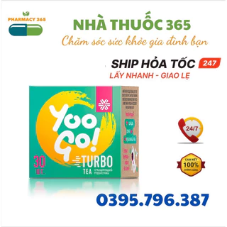 [ CHÍNH HÃNG Date 2025] - Trà thảo mộc Yoo Go Turbo Tea siberian, Hỗ trợ giảm cân , cải thiện hệ tiêu hóa - hộp 30 gói