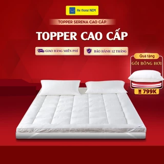 Topper Nệm Mỏng Gấp Gọn 5cm SERENA Cao Cấp Tấm Toper 5cm Trải Sàn Văn Phòng Trải Giường 1 Người Xuất Nhật