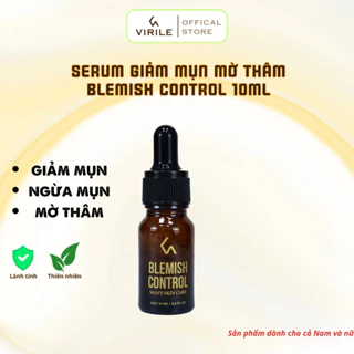 Serum chấm mụn Blemish Control Virile - 10ml Tinh dầu Tràm trà và Lộc đề giúp giảm mụn, thâm, sẹo