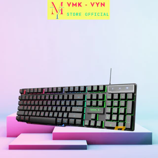 Bàn phím máy tính có dây IMICE AK600 giả cơ, chơi game, đèn led 7 màu siêu đẹp VMK-VYN