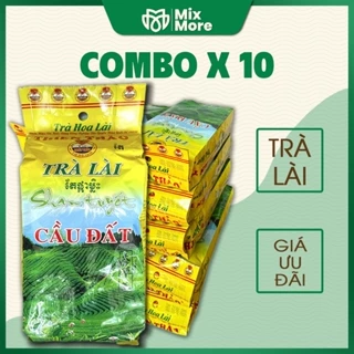 Combo 10 gói Trà Lài Shan Tuyết Cầu Đất Thiên Thảo loại 1 giá tốt chuyên dùng cho quán cà phê, quán ăn Mixmore