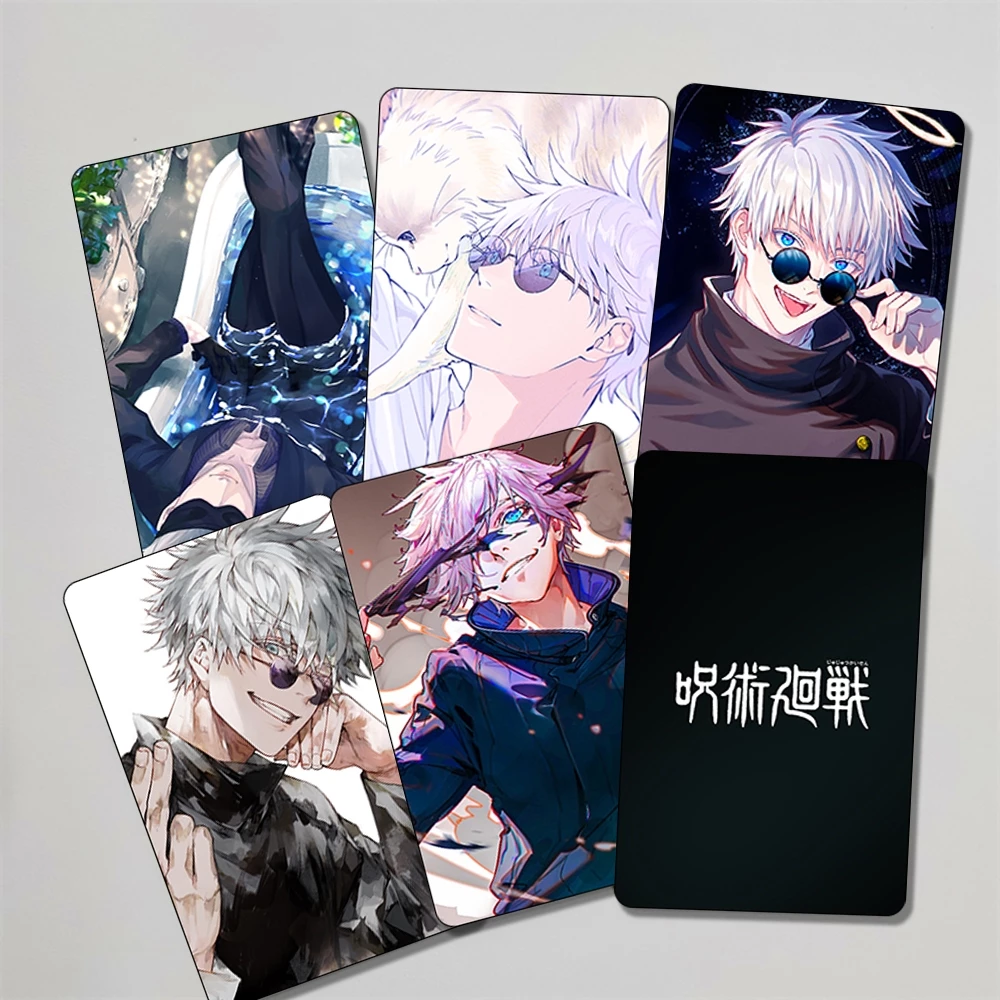 Ảnh card bo góc Gojo Satoru JUJUTSU KAISEN thẻ bo viền 5*8cm in hình anime chibi sưu tầm 1 tấm