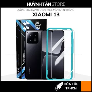 Kính cường lực xiaomi mi 13 trong suốt FULL MÀN chống bám vân tay chính hãng SMART DEVIL huỳnh tân store