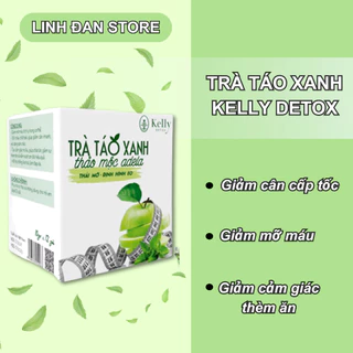 Trà Táo xanh kelly detox giảm mỡ lấy lại vóc dáng CHÍNH HÃNG Kiểm Soát Cân Nặng an toàn trong 12 ngày sử dụng