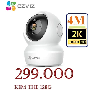 Camera wifi Ezviz C6N 4M + Thẻ nhớ 128G phân giải 2K ,Đàm Thoại 2 Chiều , Theo Dõi Chuyển Động