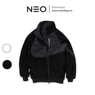 Áo Khoác Thể Thao Nam 2 Lớp Vải Gió Chống Nước  N.KE  Swoosh Fleece 2-Way Jacket Neoshopvn JM965