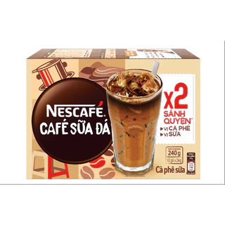 Nescafe Sữa đá 3in1 hộp 10 gói date 12/2024