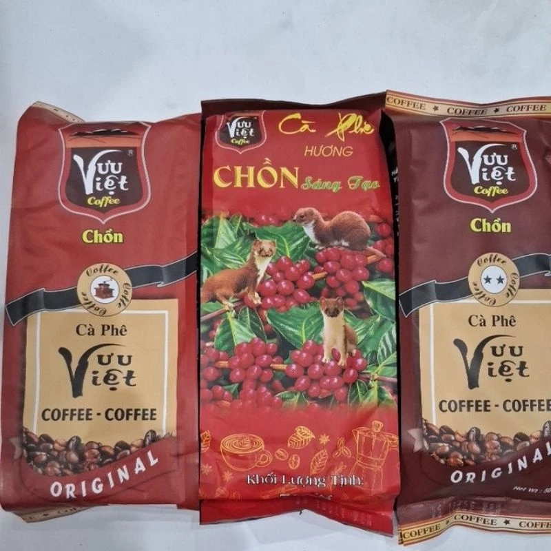 combo cà phê chồn 1,5kg(1 ưu Việt original đỏ 1sang tạo *1ưu việt nâu)