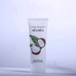 Sữa rửa mặt sữa dừa Ngọc Trai Đen làm sạch da mặt dưỡng da và giữ ẩm 100ml