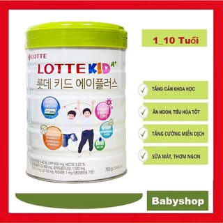 Sữa Bột Lotte Kid A+ 760g thay thế Sữa Kid Power Nội Địa Hàn.