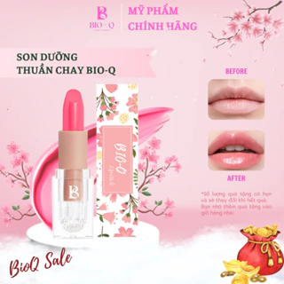 Son dưỡng môi thiên nhiên thuần chay BIO-Q giữ cho da mềm mại cải thiện sắc tố (thỏi 3.5gr)