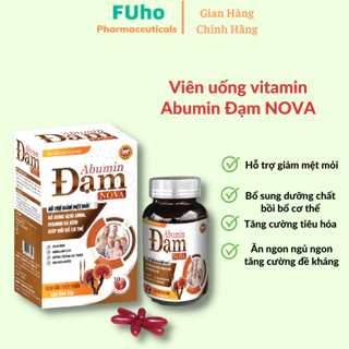 Viên Uống Vitamin Abumin Đạm Nova Hỗ trợ giảm mệt mỏi, giúp ăn ngon, ngủ ngon hộp Duocphamfuho