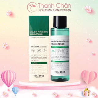 Nước Hoa Hồng Some By Mi AHA BHA PHA 30 Days Miracle Toner 150ml