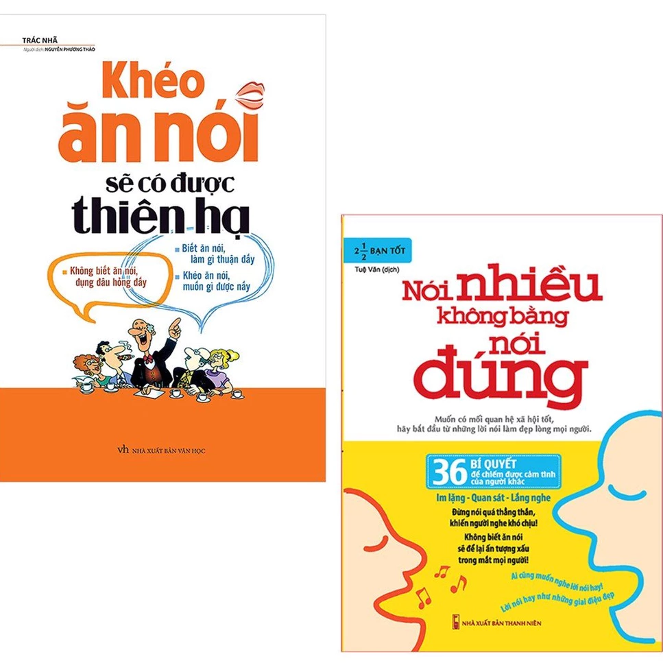 Combo Sách - Khéo Ăn Nói Sẽ Có Được Thiên Hạ + Nói Nhiều Không Bằng Nói Đúng