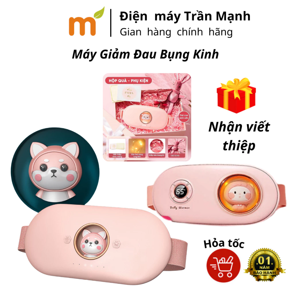 Máy Giảm Đau Bụng Kinh M28- Máy Massage Làm Ấm Bụng Cho Phụ Nữ Đến Kỳ Kinh, Hỗ Trợ Đào Thải Độc Tố, Lưu Thông Máu