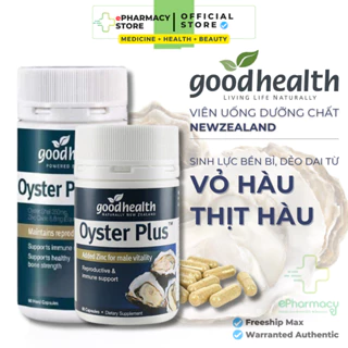 Viên uống tinh chất hàu Good Health Oyster Plus Zinc New Zealand tăng cường sinh lý nam giới [60 viên]