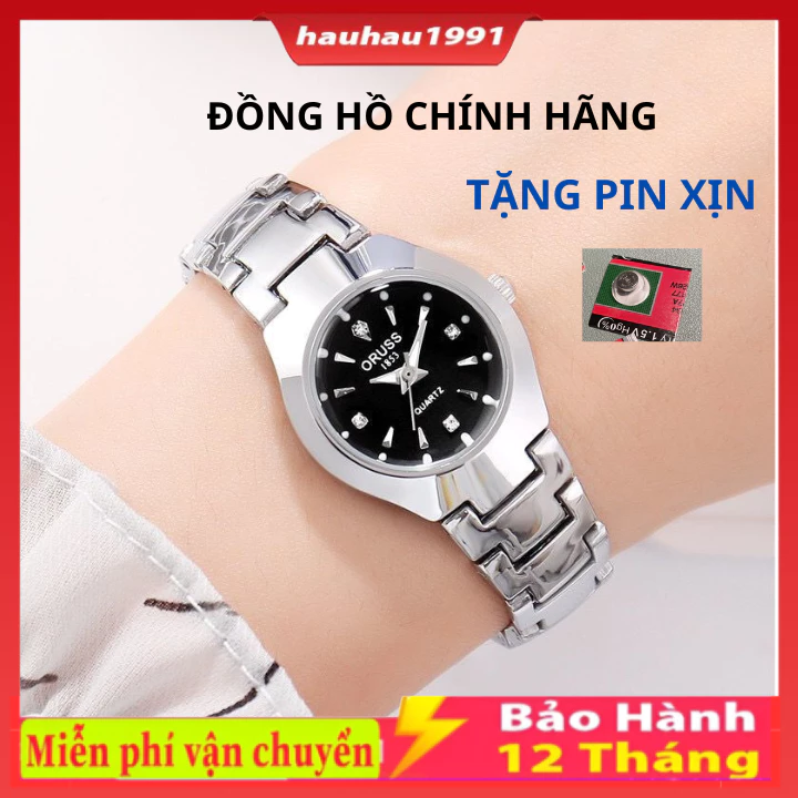 Đồng hồ nữ ORUSS/ OLEVS KIM CƯƠNG Chống Thấm Nước  Thép Không Gỉ Thời Trang,Tặng Kèm Pin Xịn Bảo Hành 12 Tháng