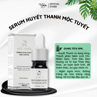 Serum huyết thanh giảm mụn mờ thâm MT 5ml, Tinh chất serum thảo mộc an toàn lành tính dễ thẩm thấu làn da