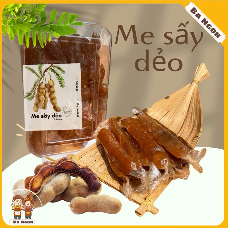 Mứt me sấy dẻo- Me sấy dẻo muối ớt - hình shop tự chụp