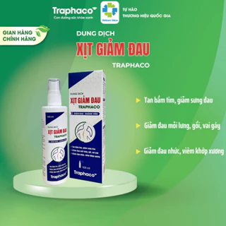 Dung Dịch Xịt Giảm Đau TRAPHACO Hỗ Trợ Làm Giảm Mỏi Cơ Đau Lưng Mỏi Gối Hộp 1 Lọ 15ml