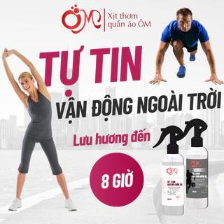 Xịt khử mùi quần áo ngăn mồ hôi khi vận động ÔM 250ML hương nam tính làm thơm quần áo lưu hương 8h