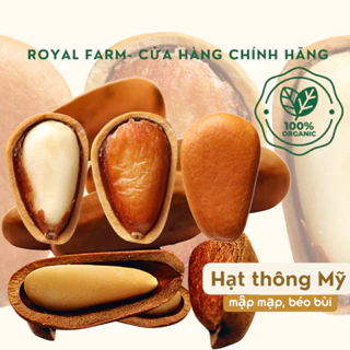 Hạt thông sấy Royal Farm 250gr/450gr nhập khẩu Mỹ dinh dưỡng cho mẹ bầu, làm quà biếu tặng loại 1