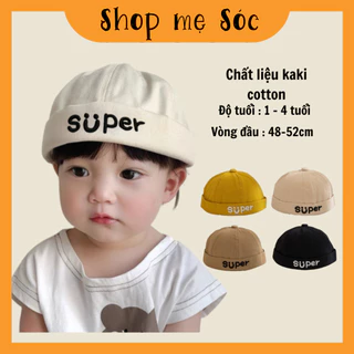 Mũ Beanie Thêu Hình Super Dễ Thương Phong Cách Híp Hốp Thời Trang Cho Bé Yêu