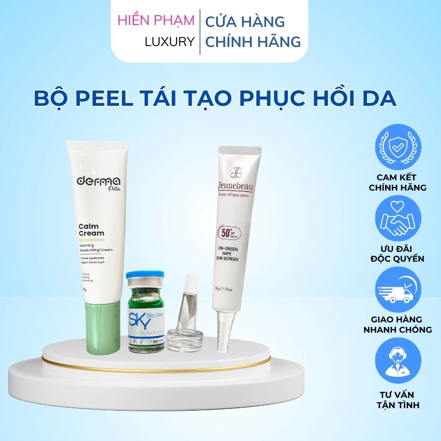 Combo bộ 3 sản phẩm Peel hỗ trợ tái tạo phục hồi da -  Hiền Phạm Home Luxury