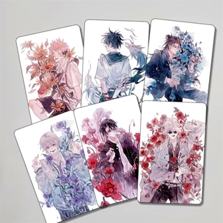 (1 tấm) Ảnh thẻ in hình game JUJUTSU KAISEN ver HOA card bo góc viền 5*8cm anime chibi xinh xắn sưu tầm